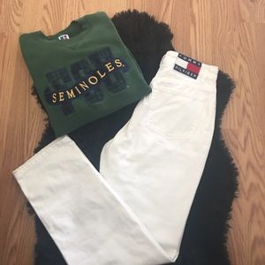 💯TOMMY HILFIGER•90’s VTG.•HIGH-WAISTED•SZ 8